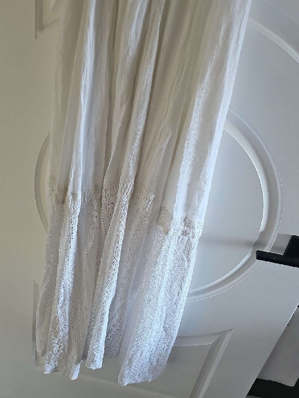 Abercrombie & Fitch White Crochet-Detail Maxi Dress - Picture 6 of 9